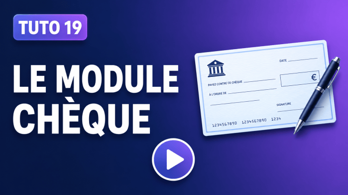 Tutoriel vidéo PrestaShop 19 : Le module chèque
