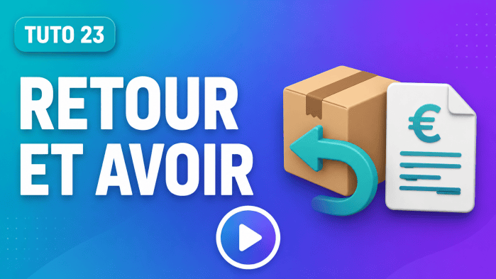 Tutoriel vidéo PrestaShop 23 : Retour et avoir